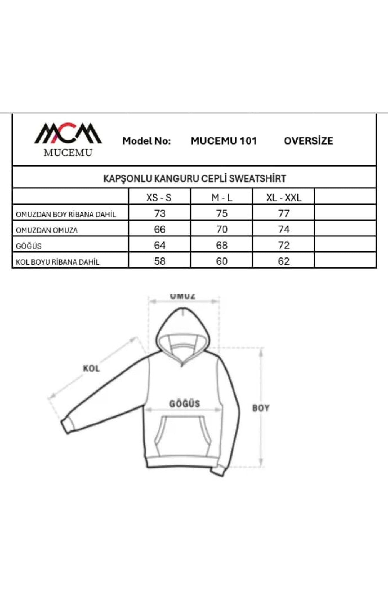 Oversize sweatshirt unisex mucemu101